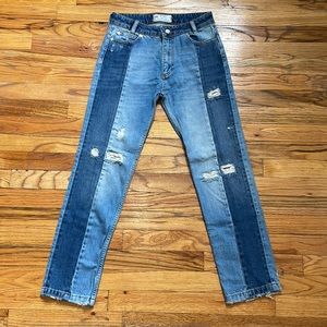 NEVER WORN Free People Patchwork Jeans - size 24